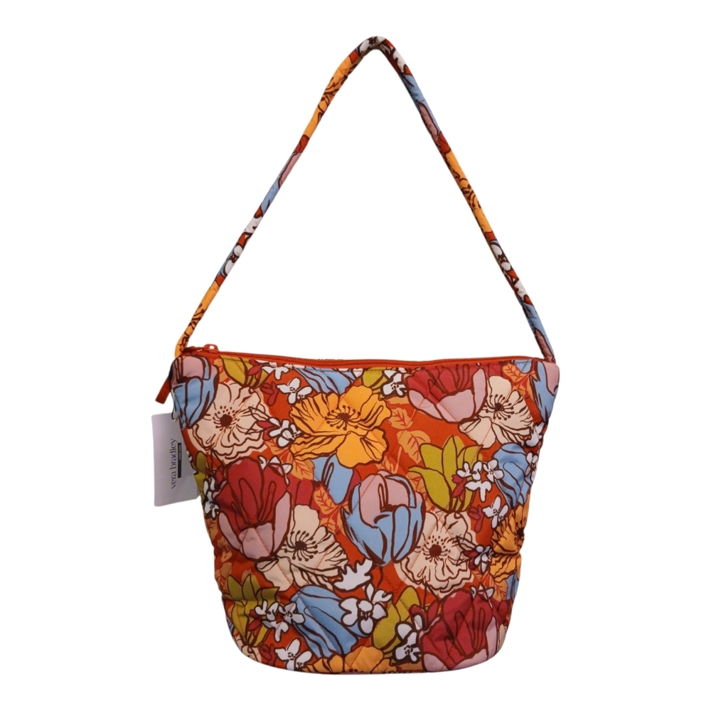 Vera Bradley Slouchy Bucket Shoulder bag Ultralight Midday Garden